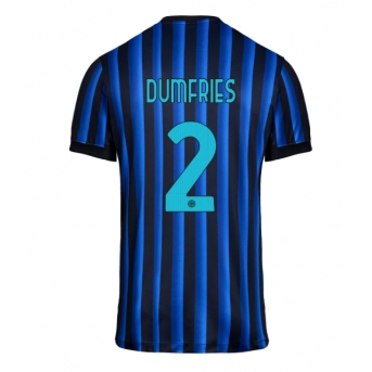 Billige Fotballdrakt Inter Milan Denzel Dumfries #2 Replika Hjemmedrakt 2025-26 Kortermet